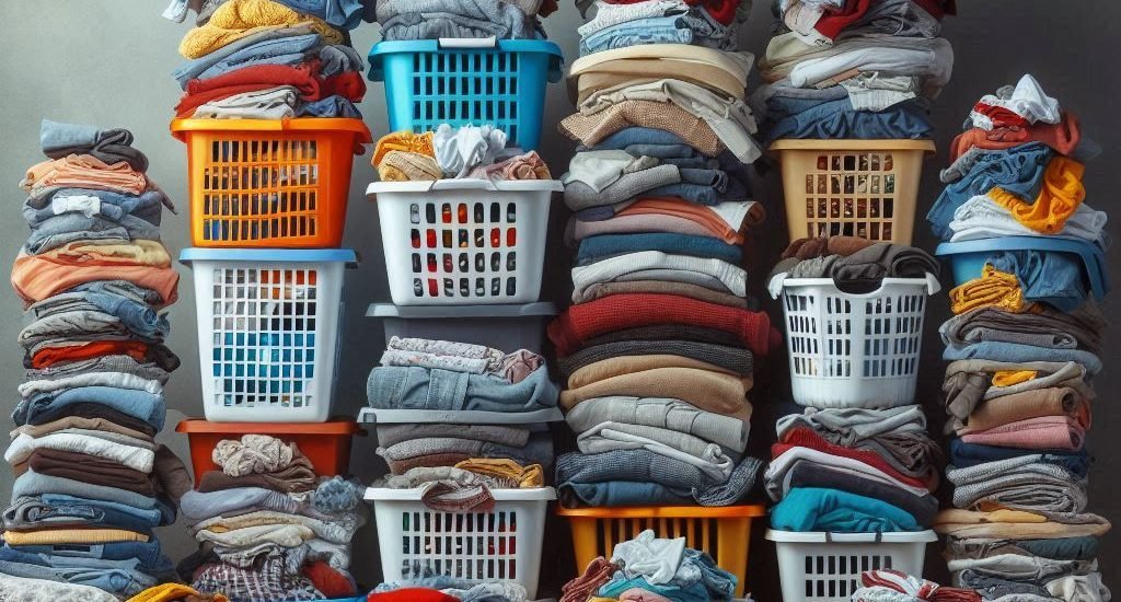 Stacks of Laundry in Baskets_ Microsoft AI Generated Image_ 09.03.2024